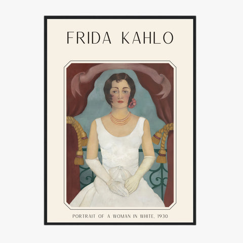 Affiche Frida Kahlo – Portrait Of A Woman In White (1930) | Poster, Toile & Cadre
