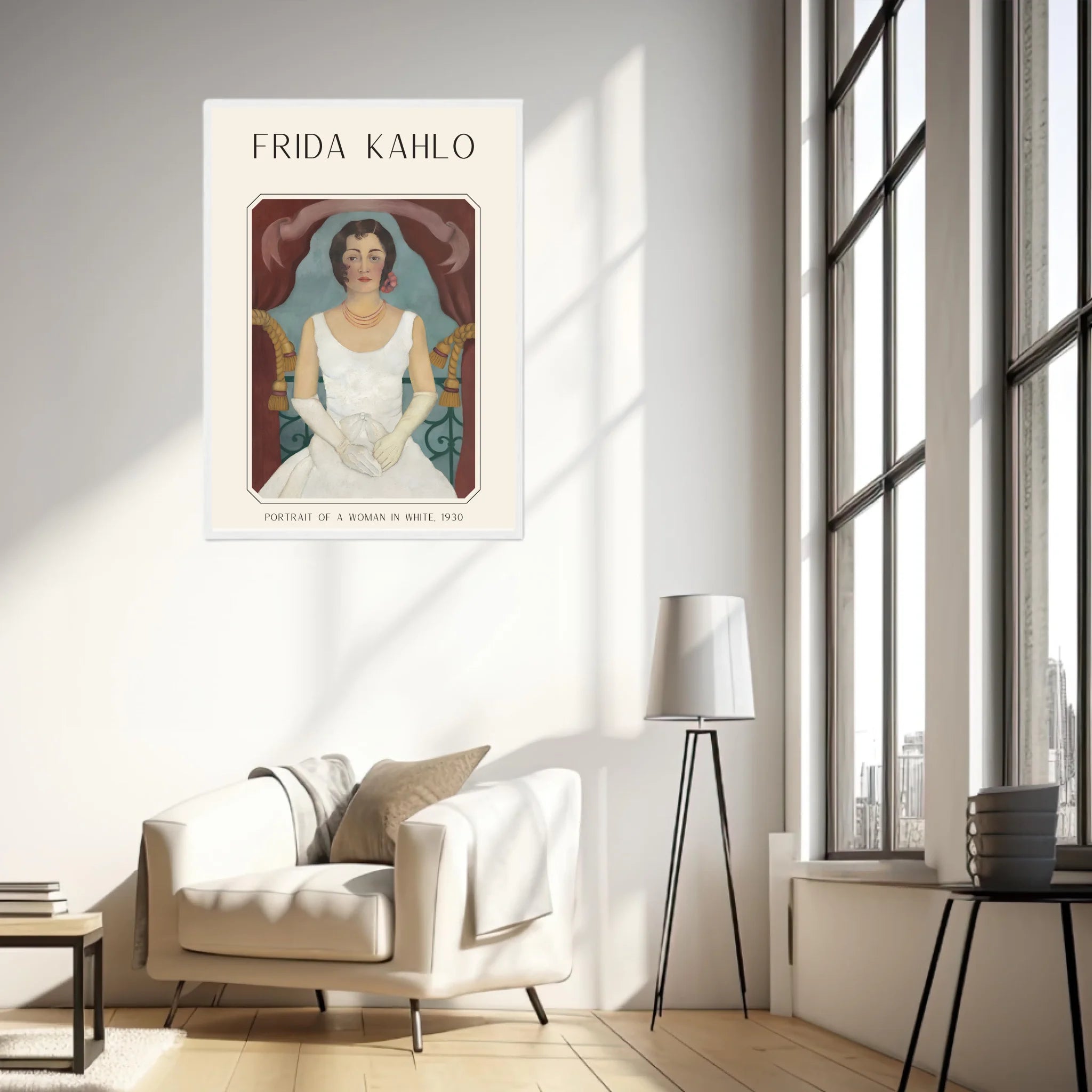 Affiche Frida Kahlo – Portrait Of A Woman In White (1930) | Poster, Toile & Cadre