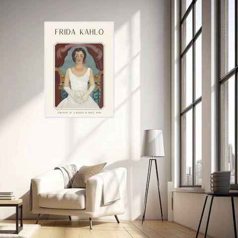 Affiche Frida Kahlo – Portrait Of A Woman In White (1930) | Poster, Toile & Cadre