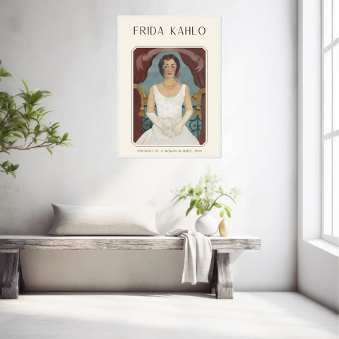 Affiche Frida Kahlo – Portrait Of A Woman In White (1930) | Poster, Toile & Cadre