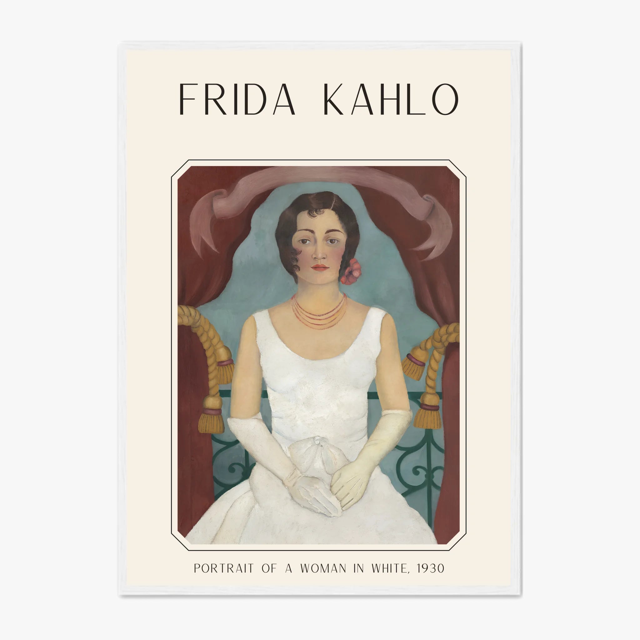 Affiche Frida Kahlo – Portrait Of A Woman In White (1930) | Poster, Toile & Cadre