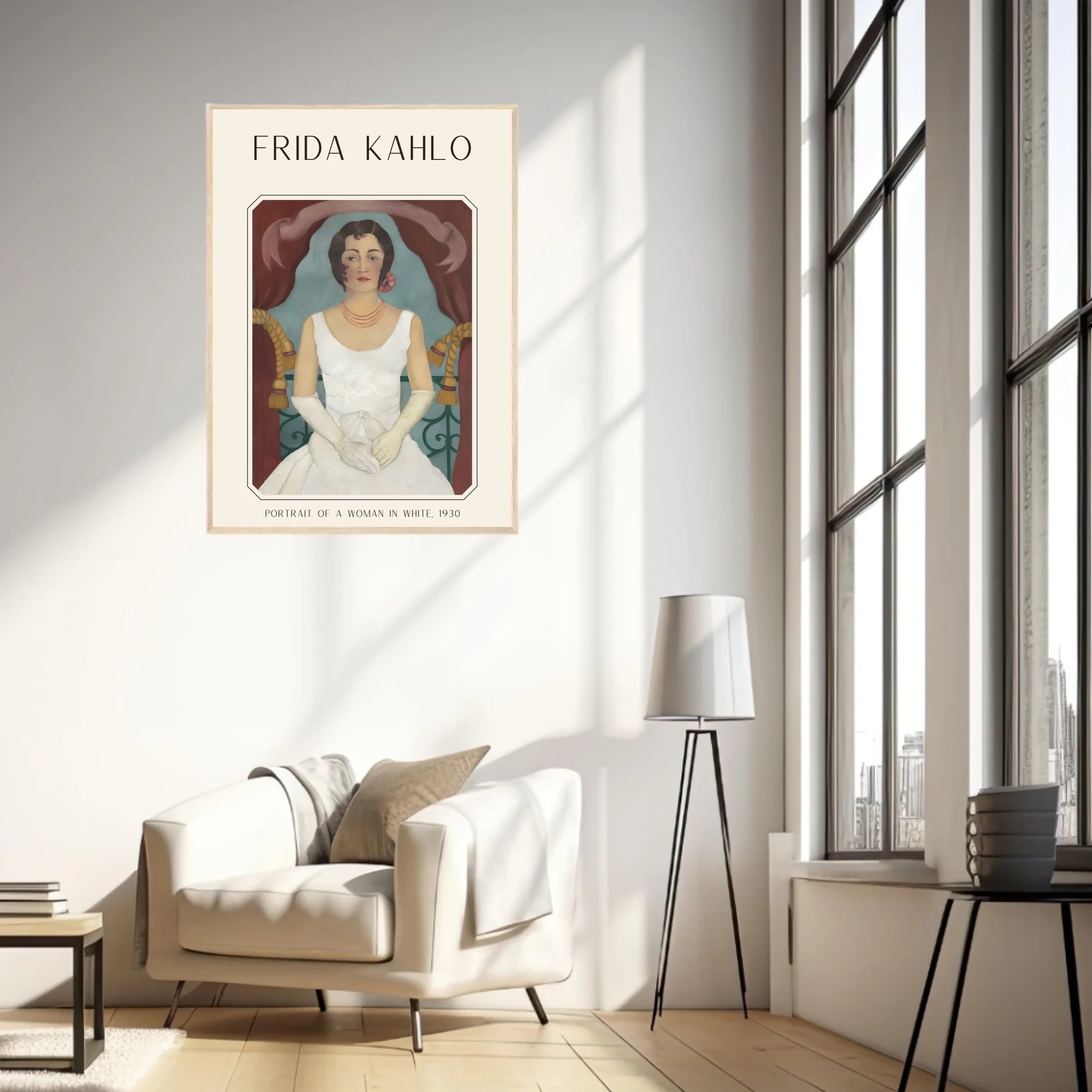Affiche Frida Kahlo – Portrait Of A Woman In White (1930) | Poster, Toile & Cadre