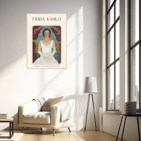 Affiche Frida Kahlo – Portrait Of A Woman In White (1930) | Poster, Toile & Cadre