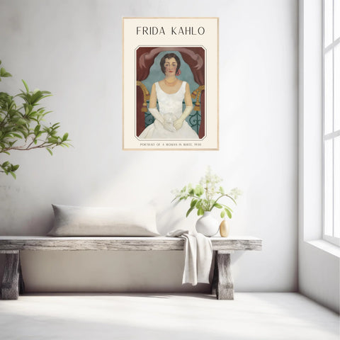 Affiche Frida Kahlo – Portrait Of A Woman In White (1930) | Poster, Toile & Cadre