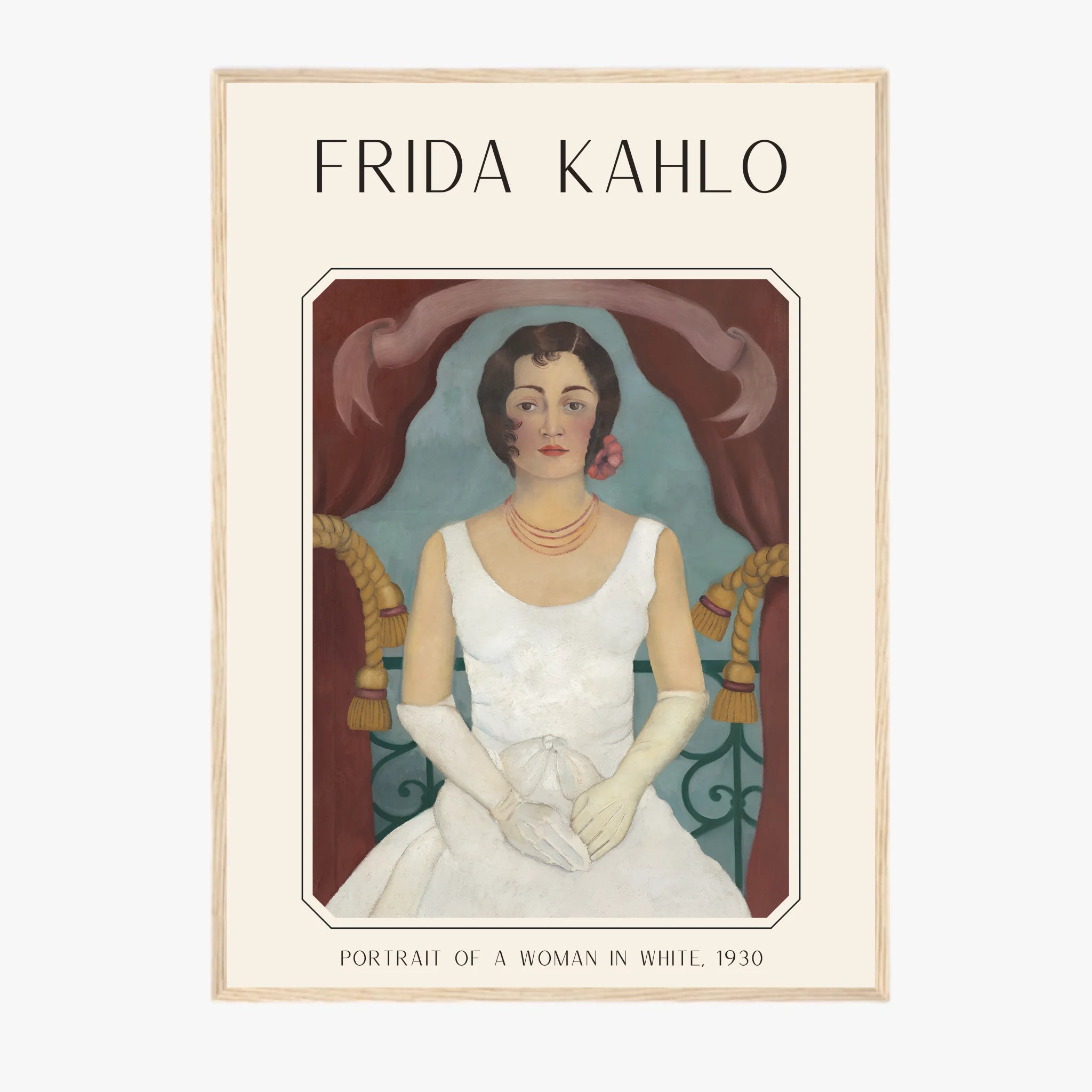 Affiche Frida Kahlo – Portrait Of A Woman In White (1930) | Poster, Toile & Cadre