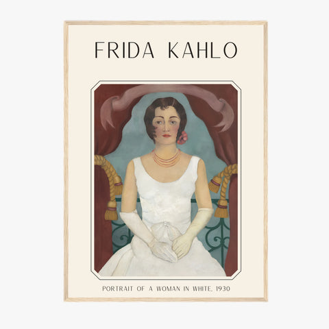 Affiche Frida Kahlo – Portrait Of A Woman In White (1930) | Poster, Toile & Cadre