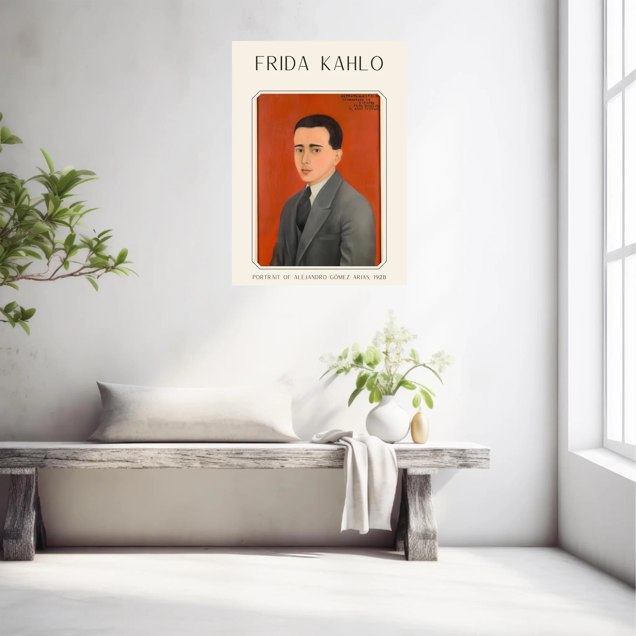 Affiche Frida Kahlo – Portrait Of Alejandro Gómez Arias (1928) | Poster, Toile & Cadre