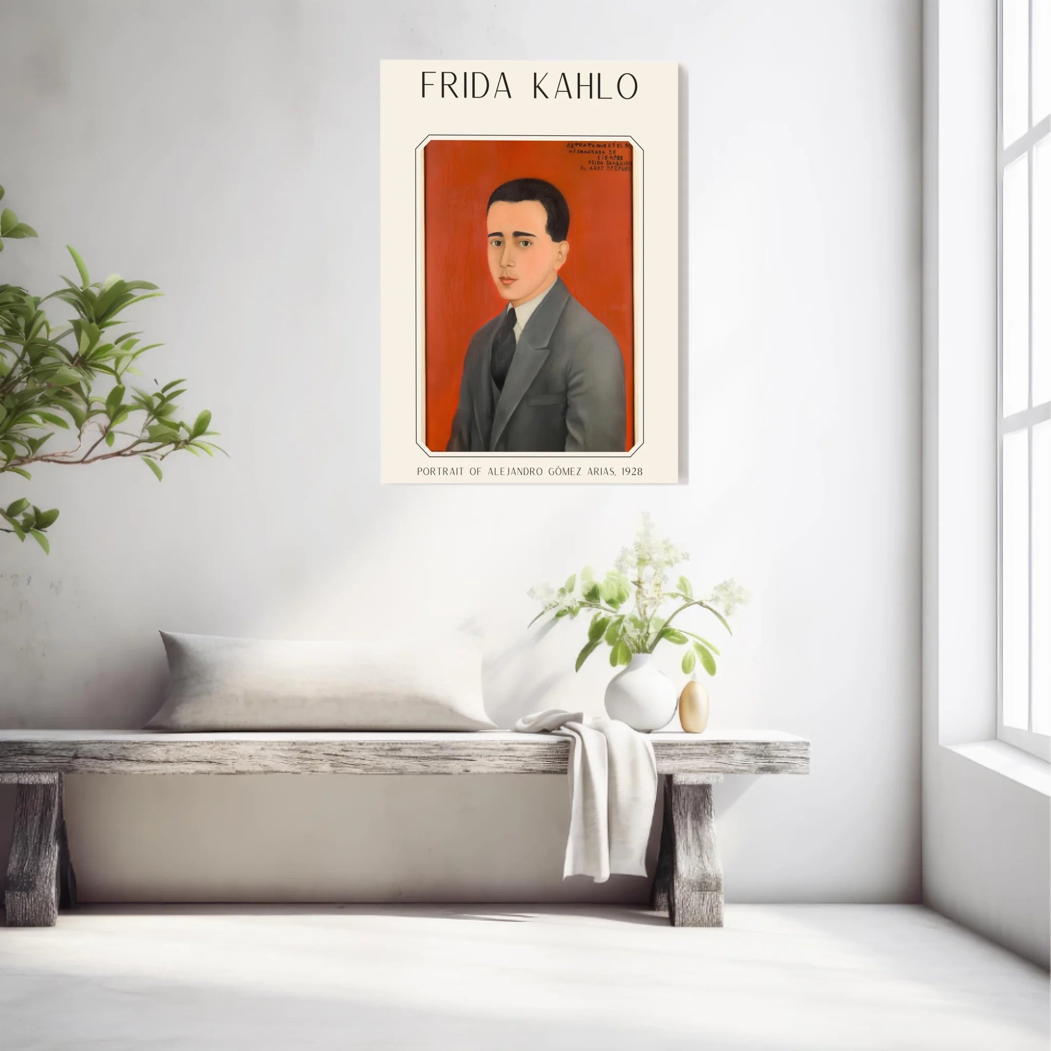 Affiche Frida Kahlo – Portrait Of Alejandro Gómez Arias (1928) | Poster, Toile & Cadre