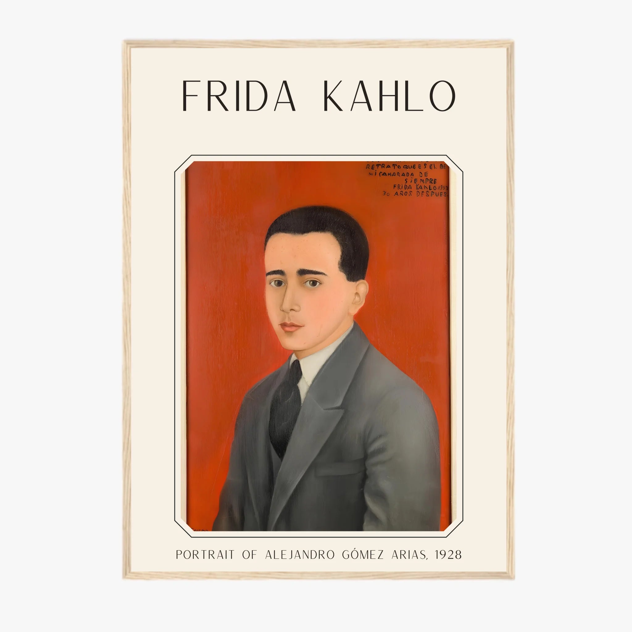 Affiche Frida Kahlo – Portrait Of Alejandro Gómez Arias (1928) | Poster, Toile & Cadre