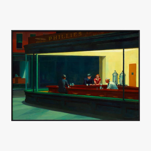 Affiche Déco Edward Hopper Nighthawks