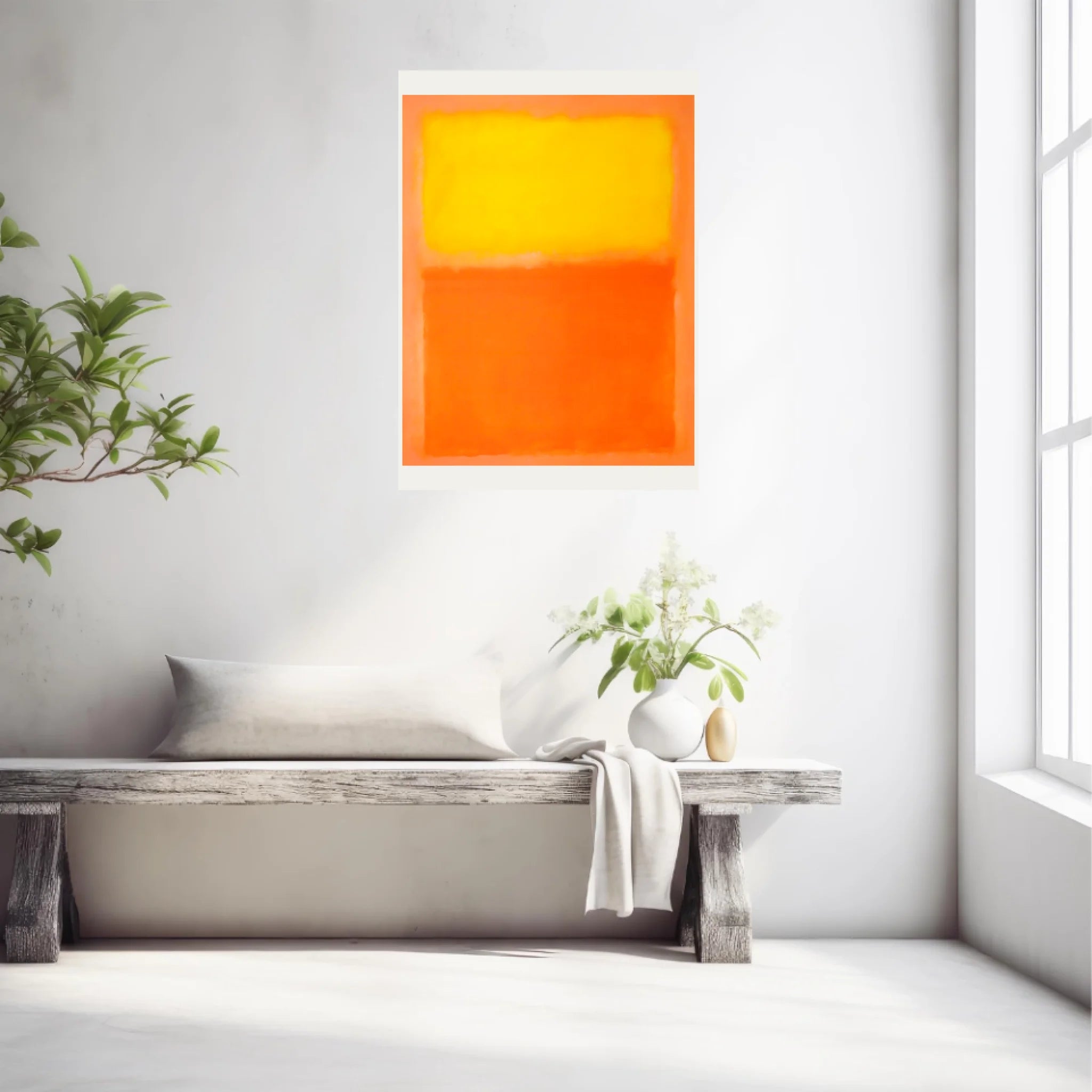 Affiche Déco Mark Rothko Orange And Yellow