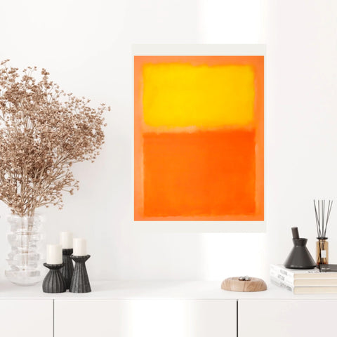 Affiche Déco Mark Rothko Orange And Yellow