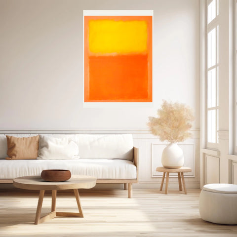 Affiche Déco Mark Rothko Orange And Yellow