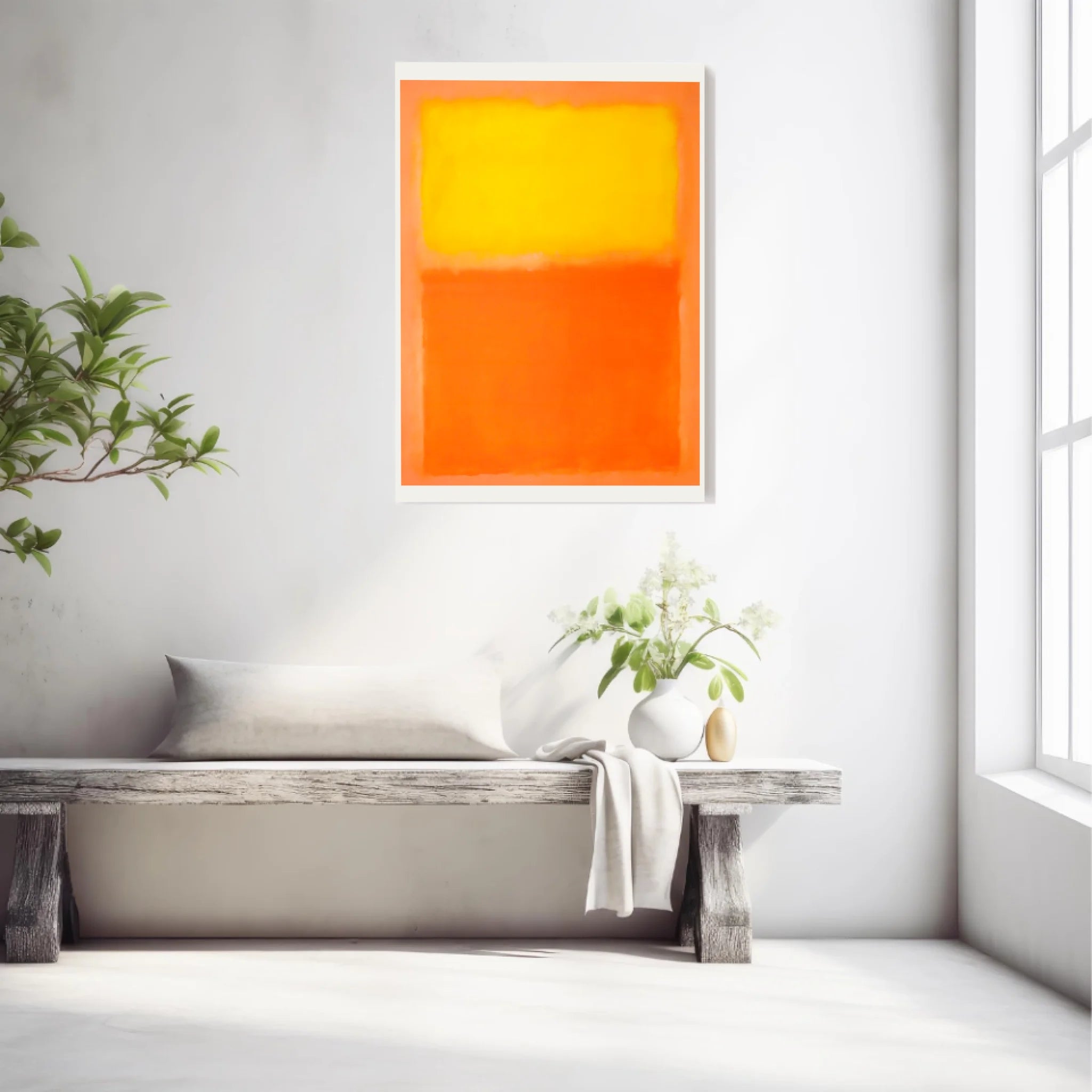 Affiche Déco Mark Rothko Orange And Yellow