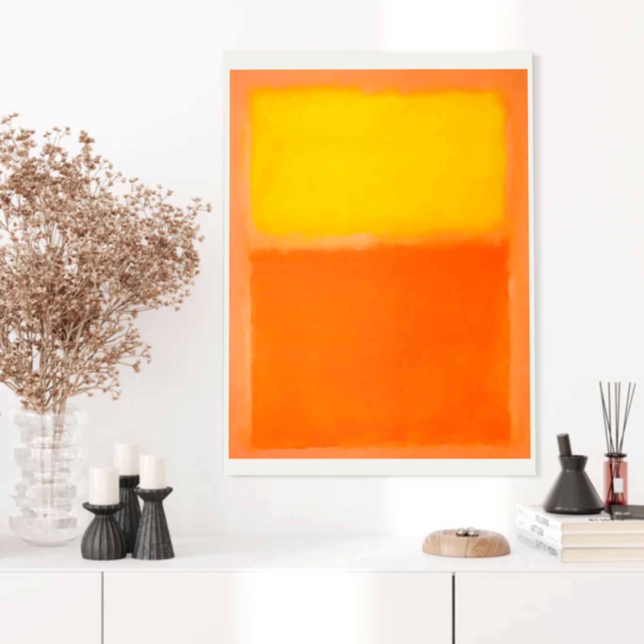 Affiche Déco Mark Rothko Orange And Yellow