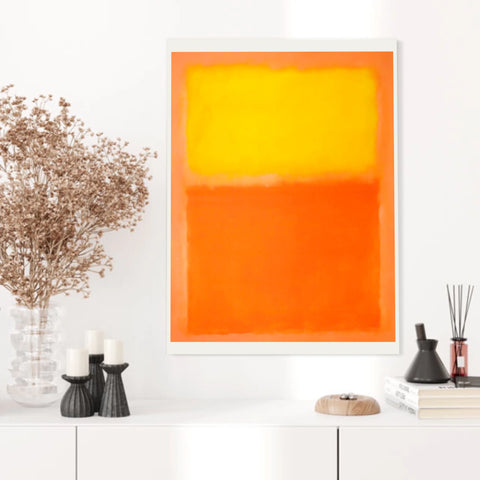 Affiche Déco Mark Rothko Orange And Yellow