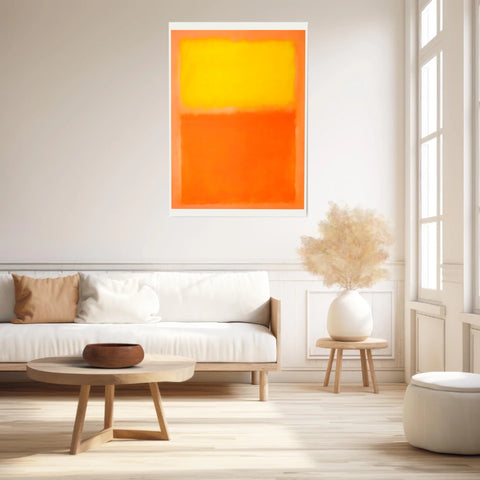 Affiche Déco Mark Rothko Orange And Yellow