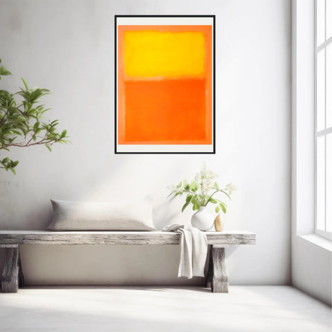 Affiche Déco Mark Rothko Orange And Yellow