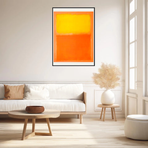 Affiche Déco Mark Rothko Orange And Yellow