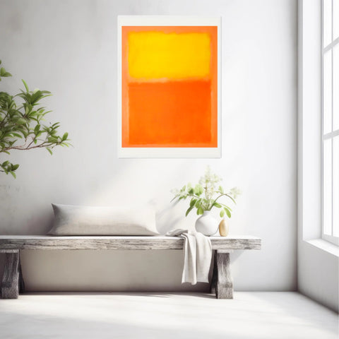Affiche Déco Mark Rothko Orange And Yellow