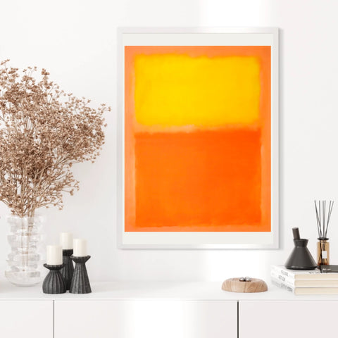 Affiche Déco Mark Rothko Orange And Yellow