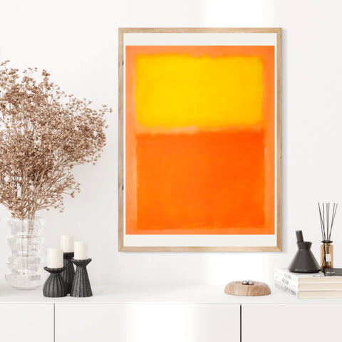 Affiche Déco Mark Rothko Orange And Yellow