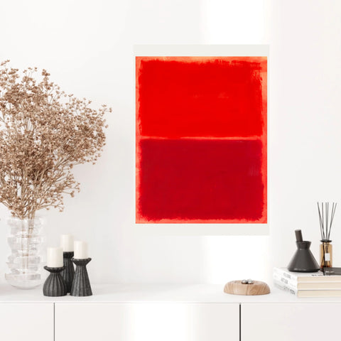 Affiche Déco Mark Rothko Untitled Red On Red