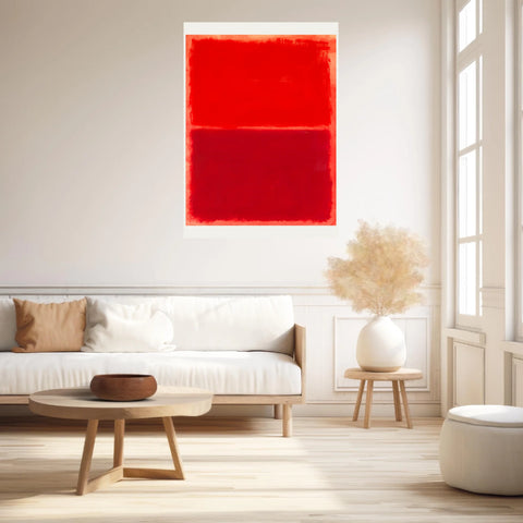 Affiche Déco Mark Rothko Untitled Red On Red