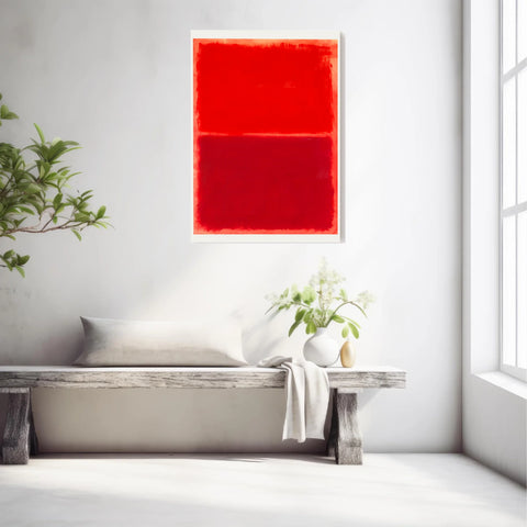 Affiche Déco Mark Rothko Untitled Red On Red