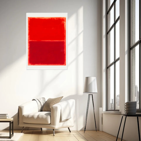 Affiche Déco Mark Rothko Untitled Red On Red