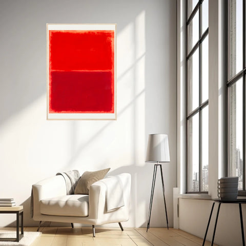 Affiche Déco Mark Rothko Untitled Red On Red