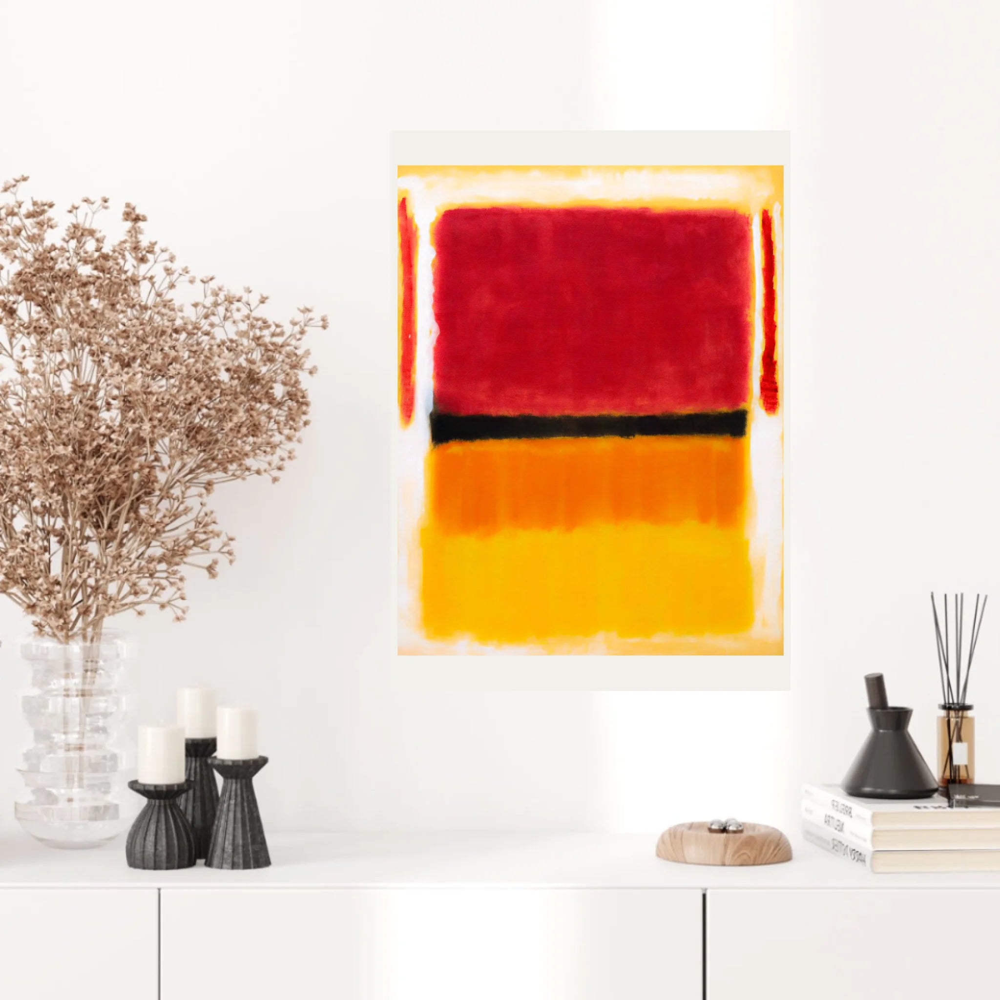 Affiche Déco Mark Rothko Violet Black Orange Yellow