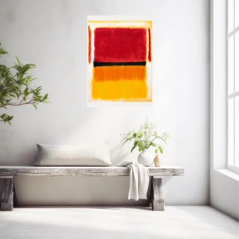 Affiche Déco Mark Rothko Violet Black Orange Yellow