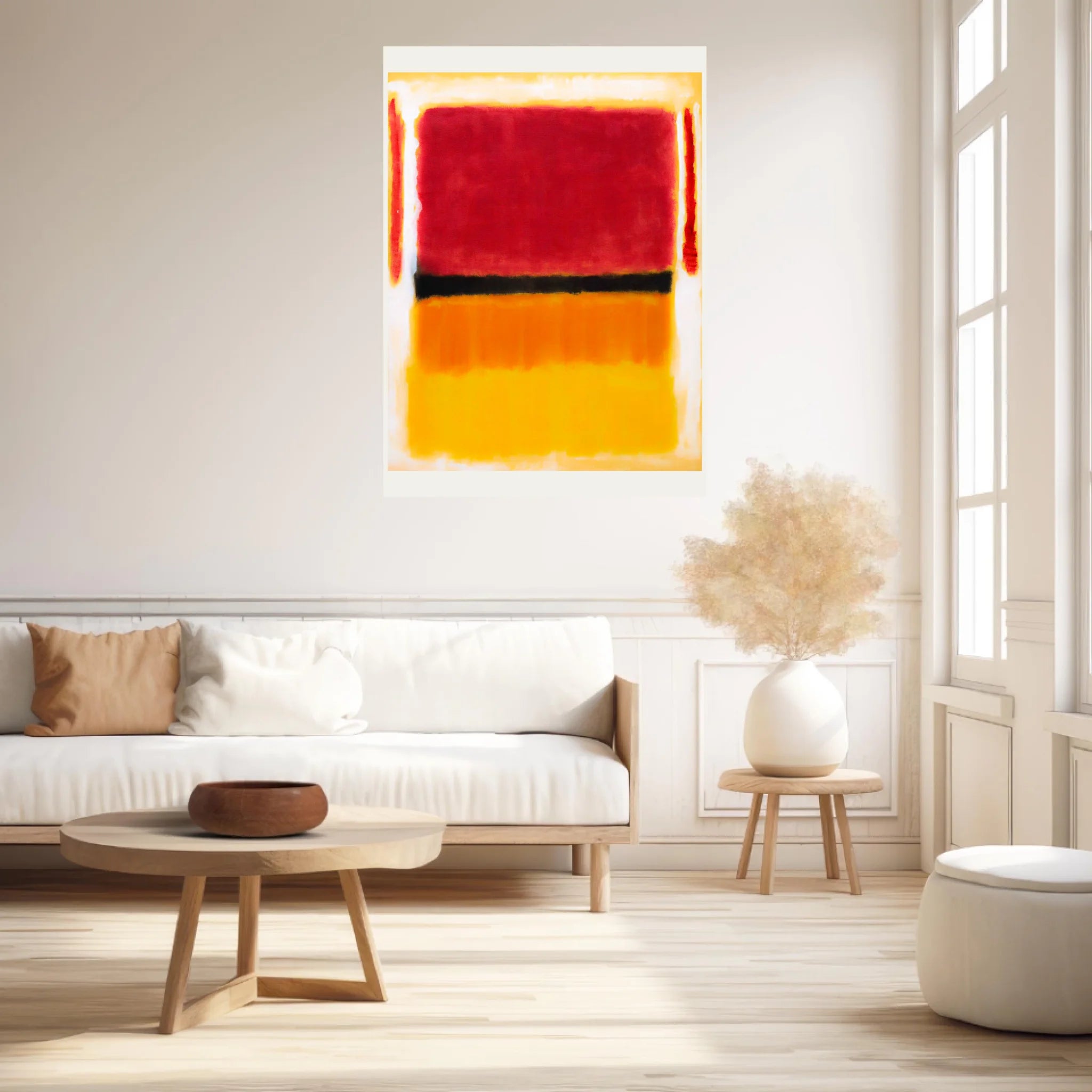Affiche Déco Mark Rothko Violet Black Orange Yellow
