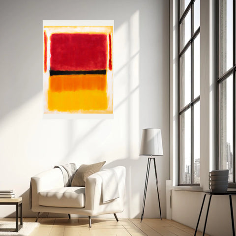 Affiche Déco Mark Rothko Violet Black Orange Yellow