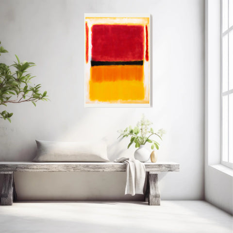 Affiche Déco Mark Rothko Violet Black Orange Yellow