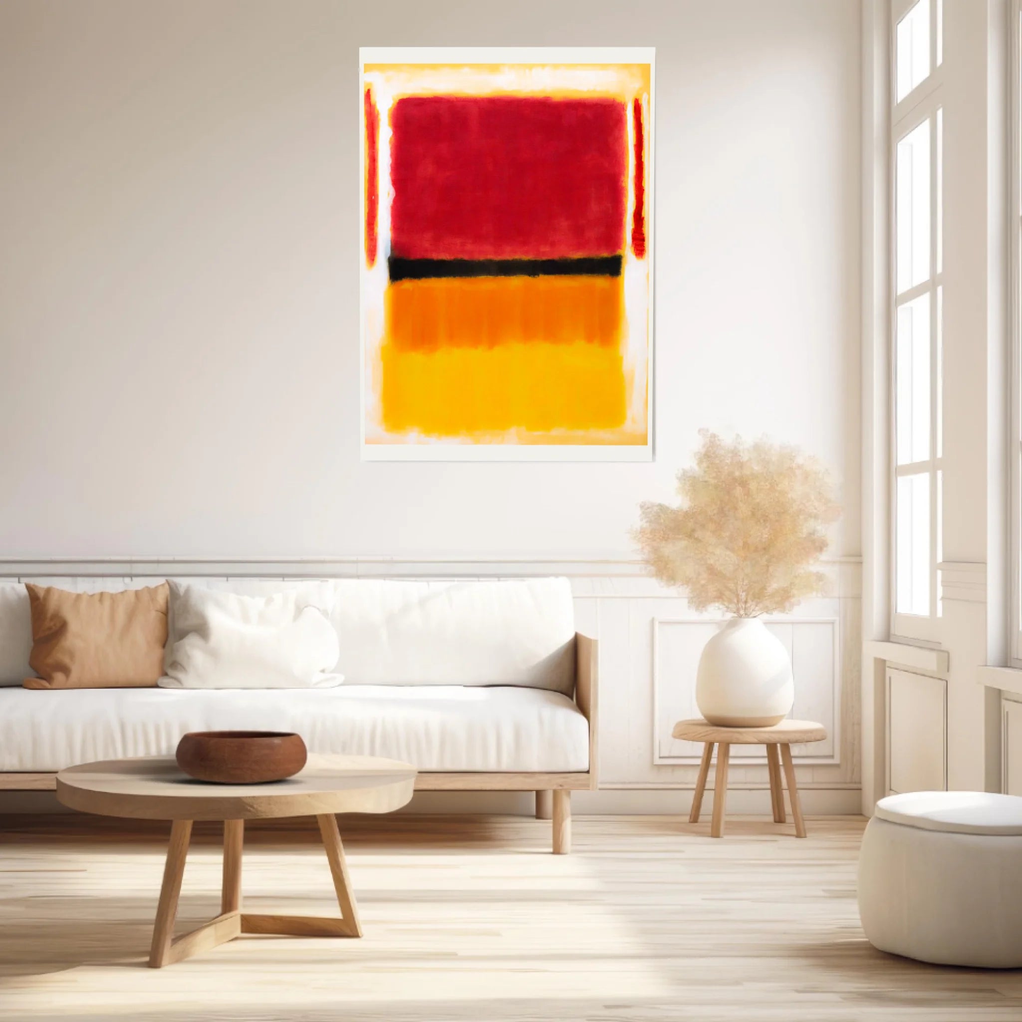 Affiche Déco Mark Rothko Violet Black Orange Yellow