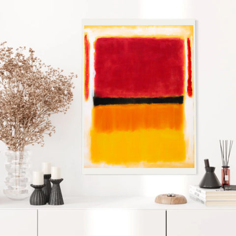Affiche Déco Mark Rothko Violet Black Orange Yellow