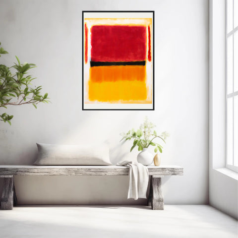Affiche Déco Mark Rothko Violet Black Orange Yellow