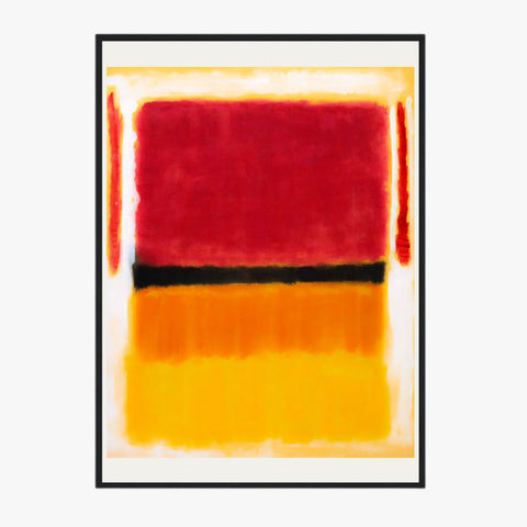 Affiche Déco Mark Rothko Violet Black Orange Yellow