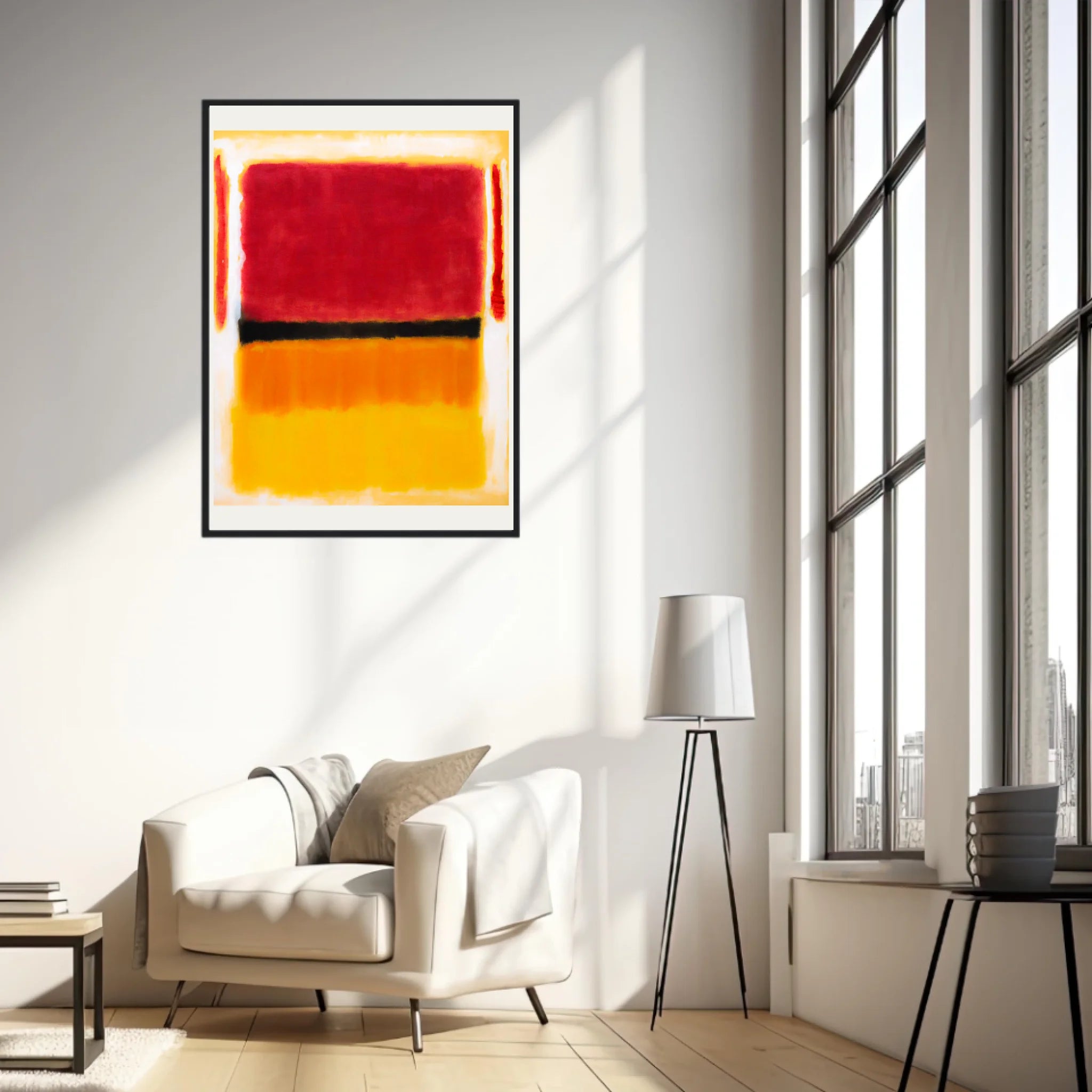 Affiche Déco Mark Rothko Violet Black Orange Yellow
