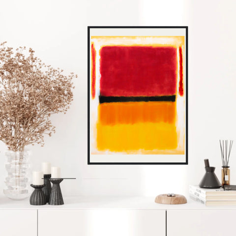 Affiche Déco Mark Rothko Violet Black Orange Yellow