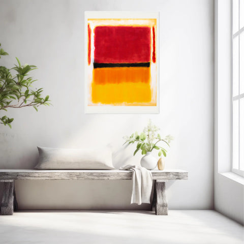 Affiche Déco Mark Rothko Violet Black Orange Yellow