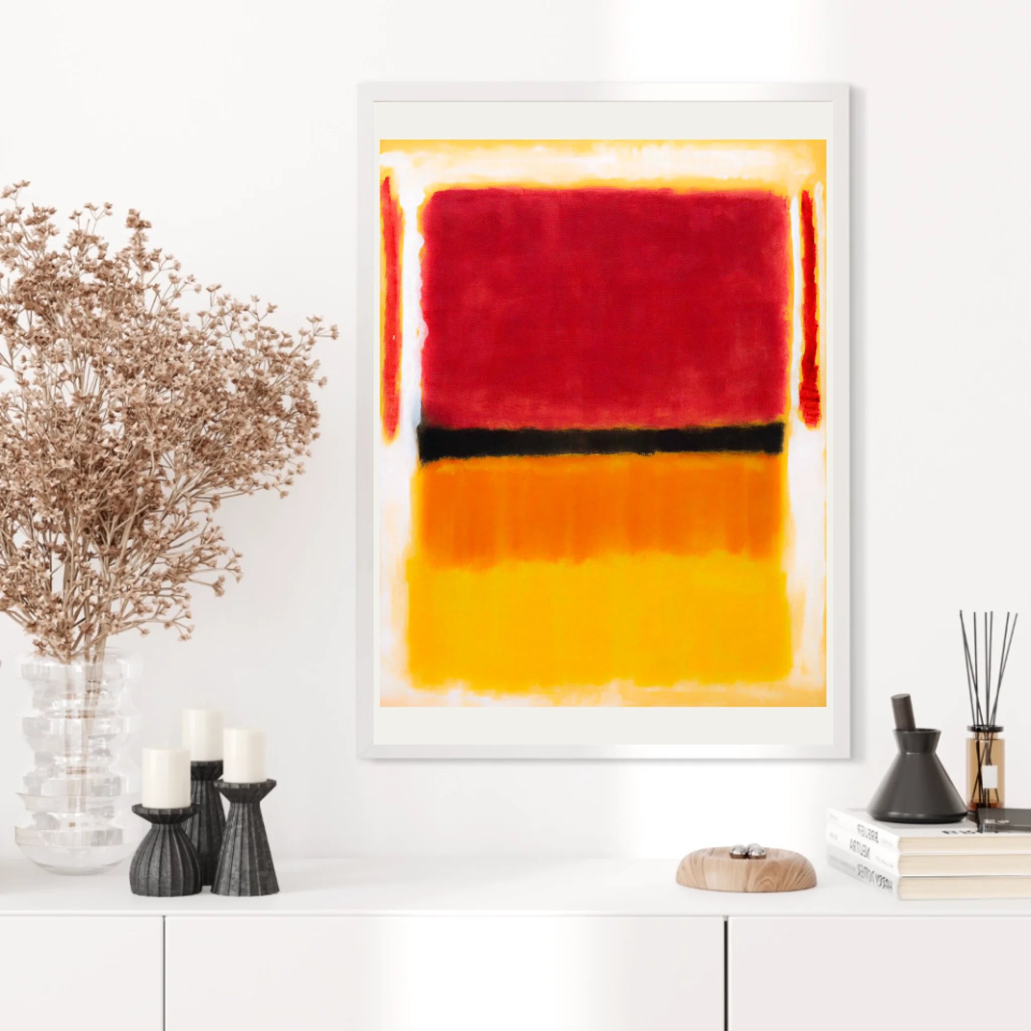 Affiche Déco Mark Rothko Violet Black Orange Yellow