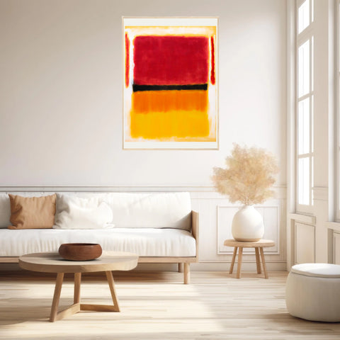 Affiche Déco Mark Rothko Violet Black Orange Yellow