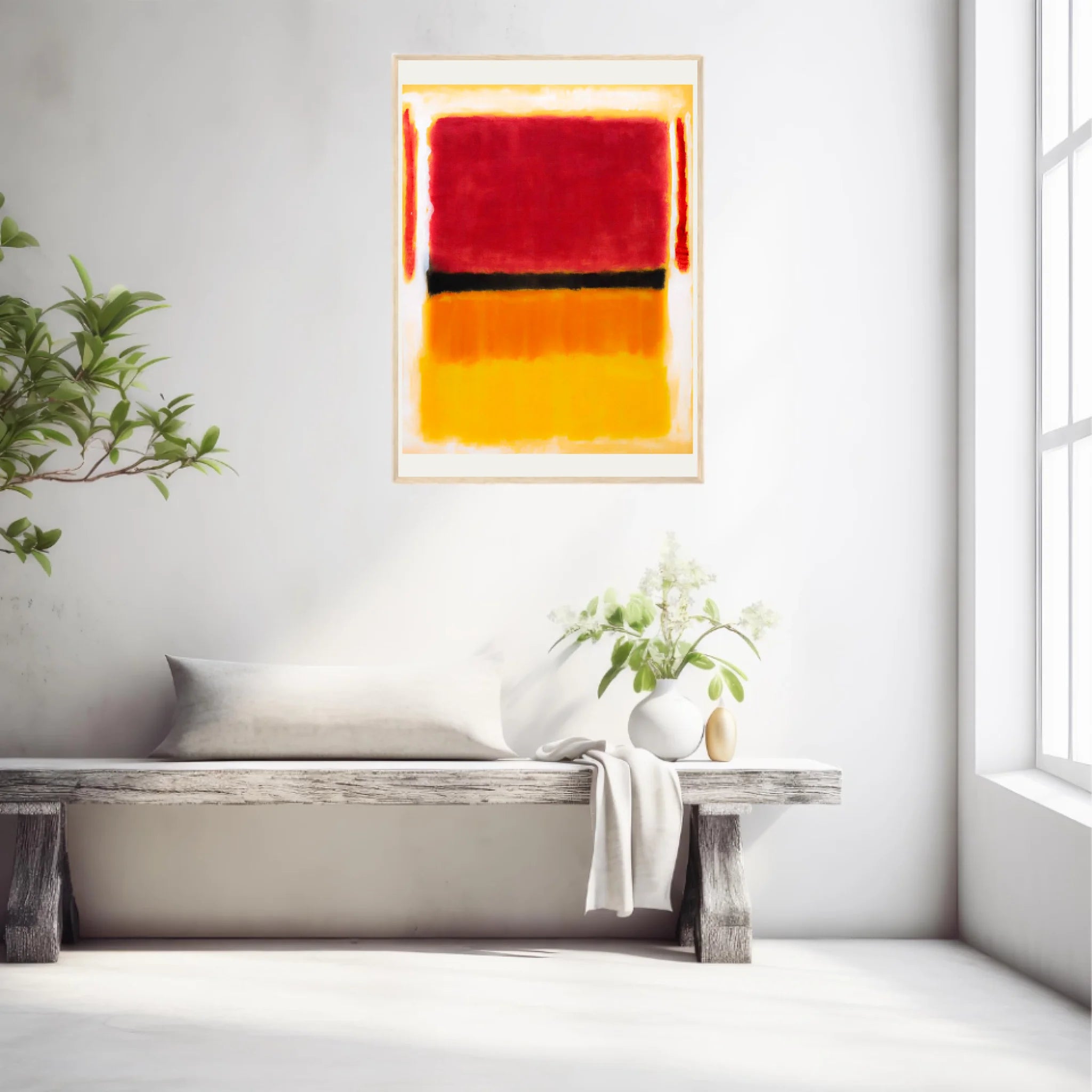 Affiche Déco Mark Rothko Violet Black Orange Yellow