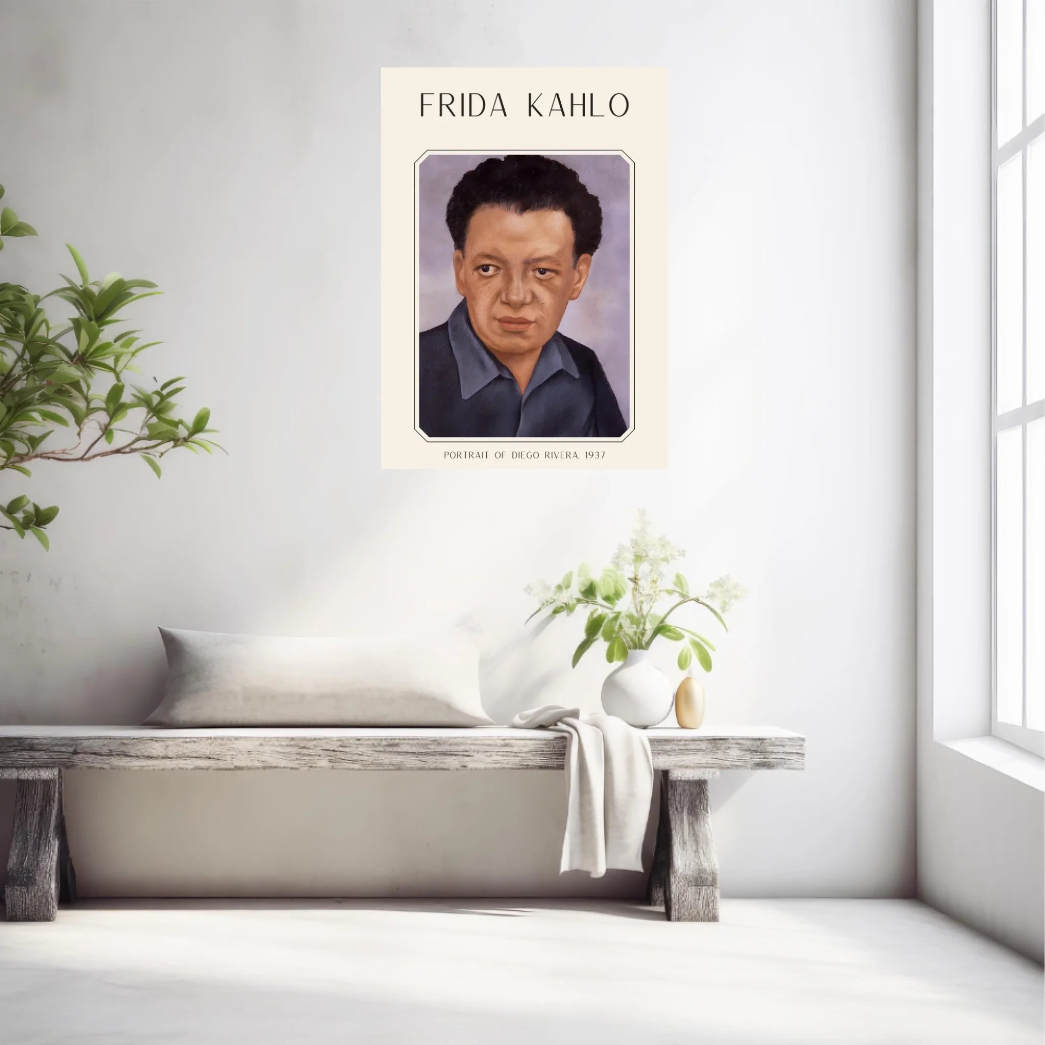 Affiche Frida Kahlo – Portrait Of Diego Rivera 1937