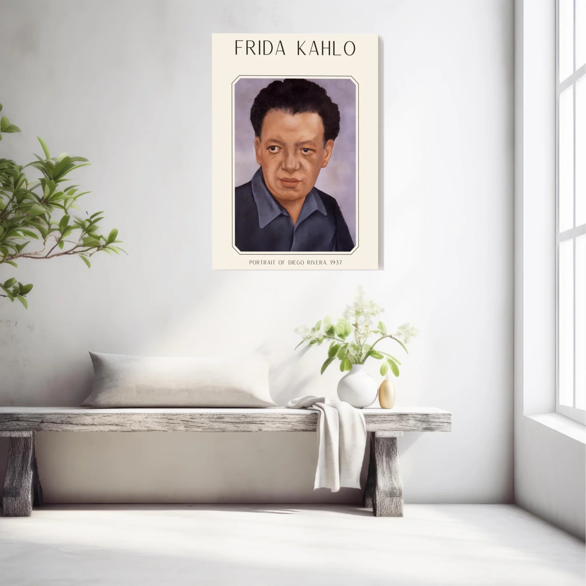 Affiche Frida Kahlo – Portrait Of Diego Rivera 1937