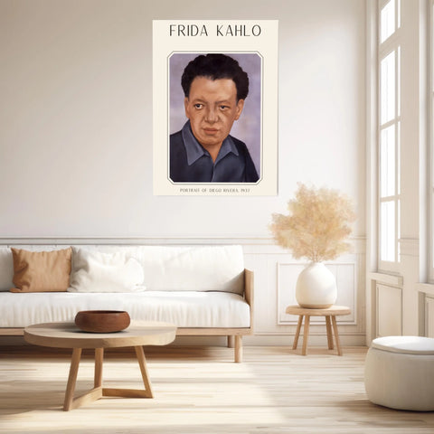 Affiche Frida Kahlo – Portrait Of Diego Rivera 1937