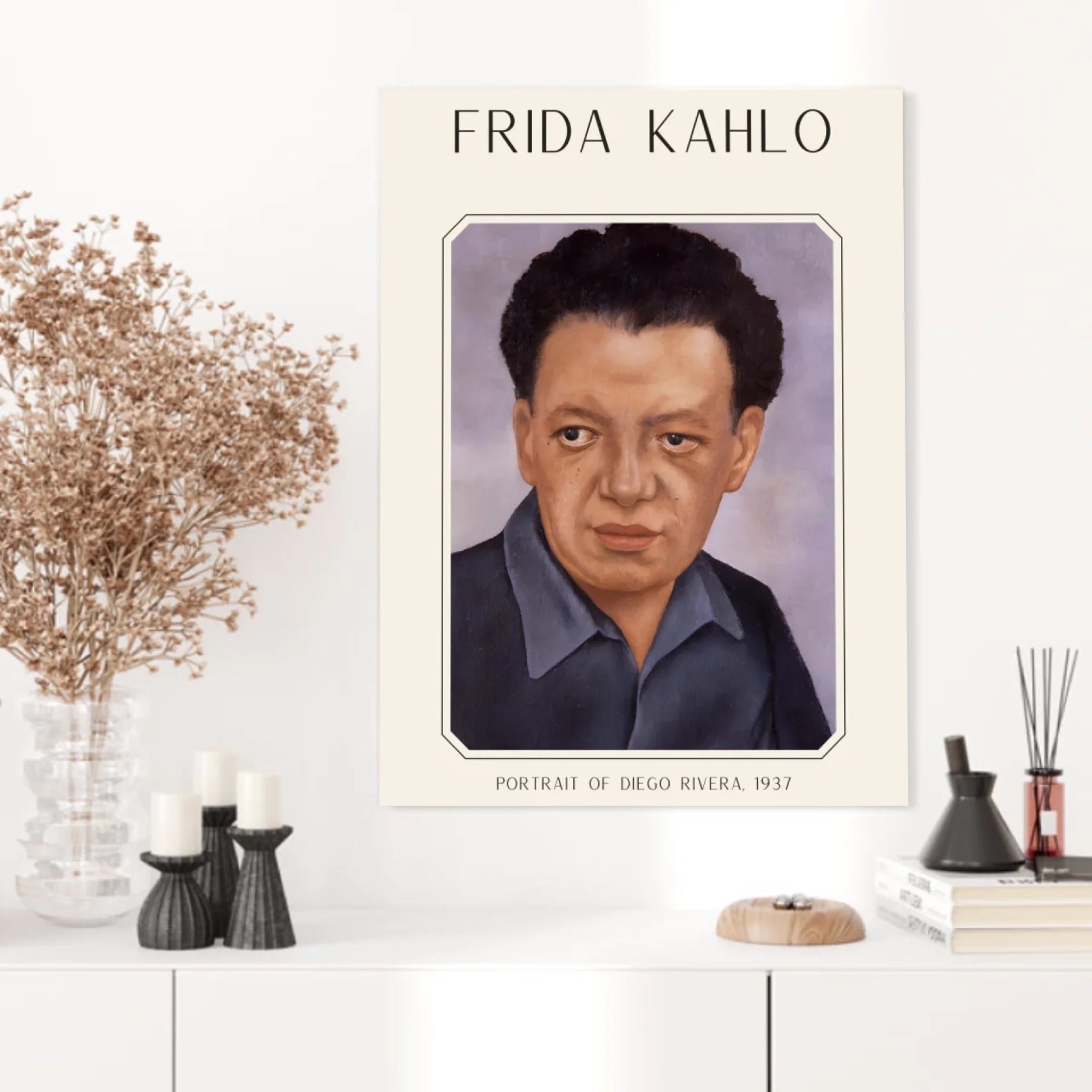 Affiche Frida Kahlo – Portrait Of Diego Rivera 1937
